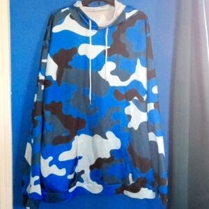 Blue camo hoodie